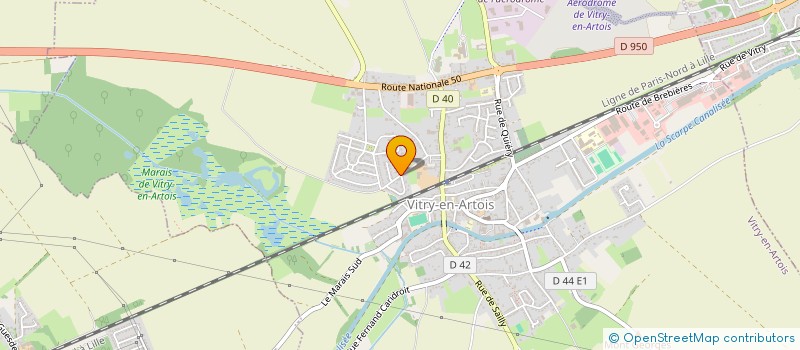localisation de l'entreprise MADAME MARTINE MIKLAVE  VITRY-EN-ARTOIS