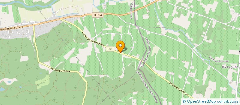 localisation de l'entreprise MADAME MARTINE MILLET  BOLLENE