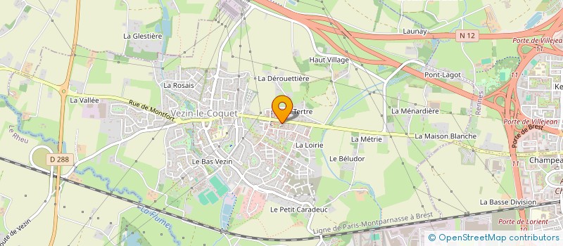 localisation de l'entreprise MADAME MARTINE MILLET  VEZIN-LE-COQUET