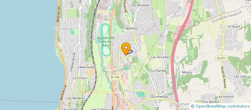 localisation de l'entreprise MADAME MARTINE MILLIERET à AIX-LES-BAINS
