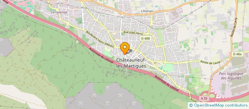 localisation de l'entreprise MADAME MARTINE MINIER  CHATEAUNEUF-LES-MARTIGUES