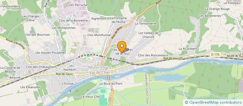 localisation de l'entreprise MADAME MARTINE MINNE  MONTRICHARD-VAL-DE-CHER