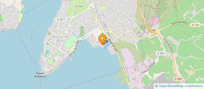 localisation de l'entreprise MADAME MARTINE MIQUEL  BALARUC-LES-BAINS