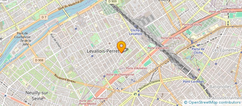 localisation de l'entreprise MADAME MARTINE MIRAMOND à LEVALLOIS-PERRET