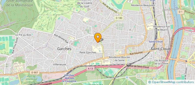 localisation de l'entreprise MADAME MARTINE MOEZAN à GARCHES