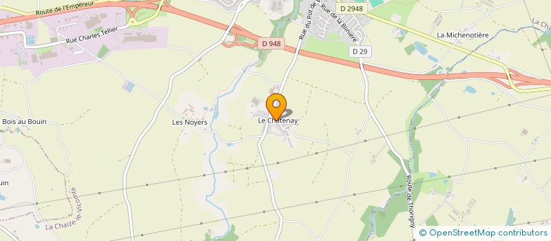 localisation de l'entreprise MADAME MARTINE MOINARD à LA CHAIZE-LE-VICOMTE