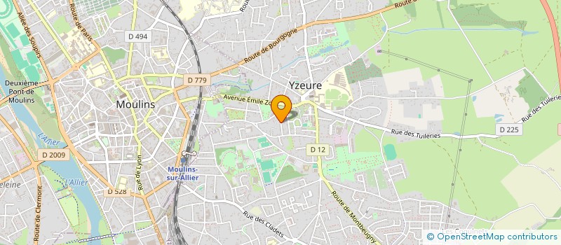 localisation de l'entreprise MADAME MARTINE MONCORGE à YZEURE