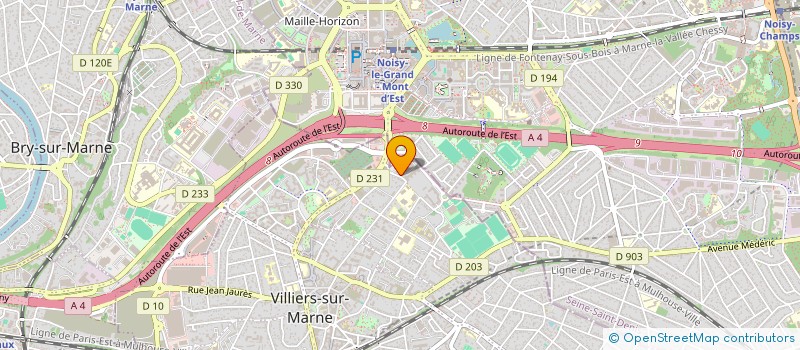 localisation de l'entreprise MADAME MARTINE MONFORT  VILLIERS-SUR-MARNE