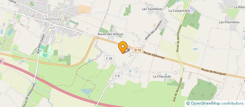 localisation de l'entreprise MADAME MARTINE MORINIERE à BRAIN-SUR-ALLONNES