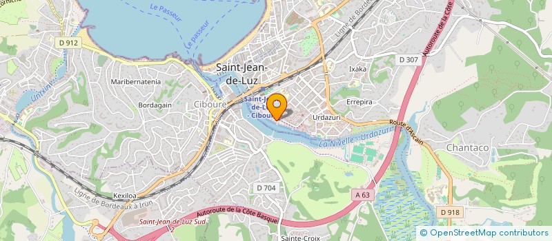 localisation de l'entreprise MADAME MARTINE MOTHU  SAINT-JEAN-DE-LUZ