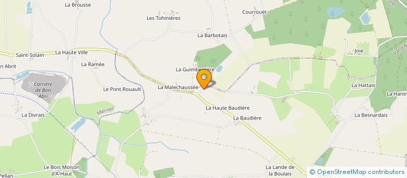 localisation de l'entreprise MADAME MARTINE MOULAC à COMBLESSAC