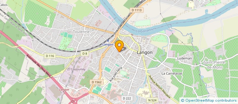 localisation de l'entreprise MADAME MARTINE MOUTET à LANGON