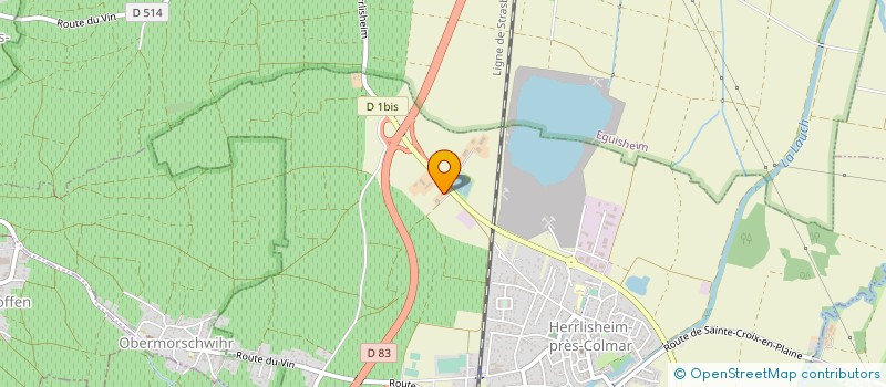localisation de l'entreprise MADAME MARTINE MULLER  HERRLISHEIM-PRES-COLMAR