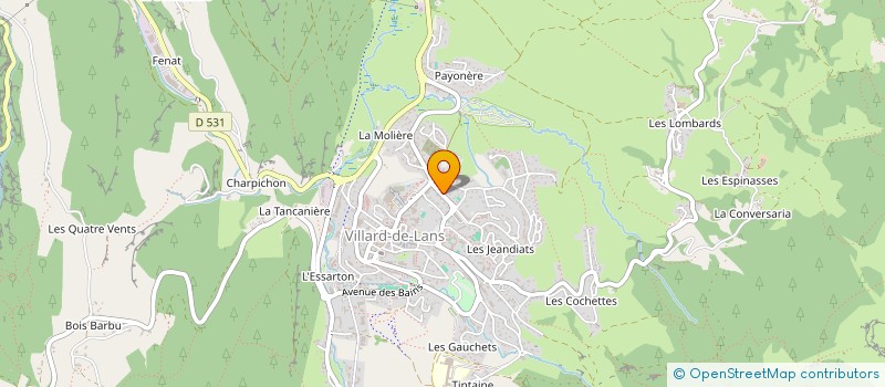 localisation de l'entreprise MADAME MARTINE MURE-RAVAUD  VILLARD-DE-LANS