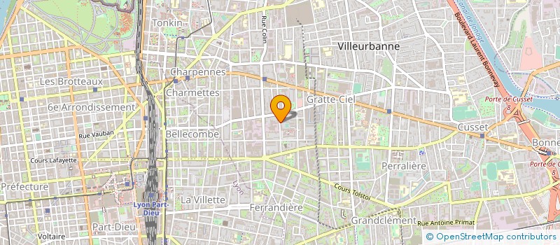 localisation de l'entreprise MADAME MARTINE NABETH à VILLEURBANNE