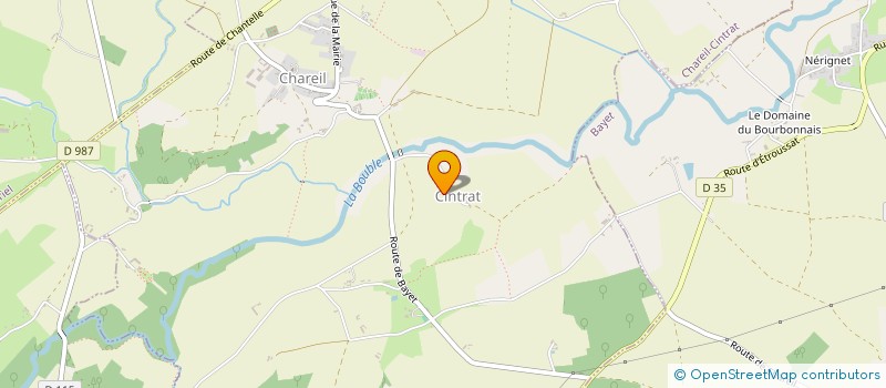 localisation de l'entreprise MADAME MARTINE NARBOUX  CHAREIL-CINTRAT