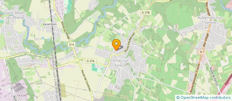 localisation de l'entreprise MADAME MARTINE NARCY  CLONAS-SUR-VAREZE