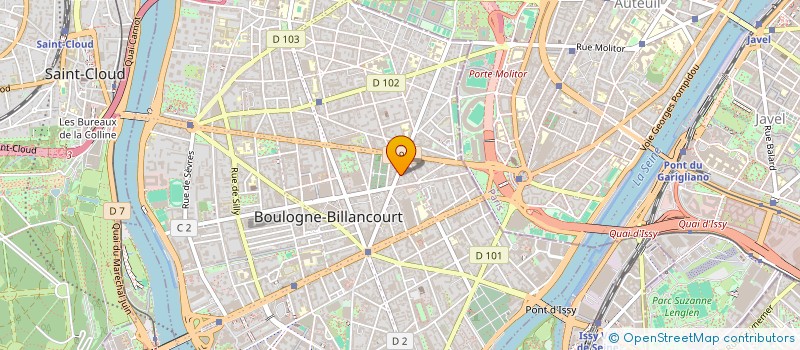 localisation de l'entreprise MADAME MARTINE NEIVA à BOULOGNE-BILLANCOURT