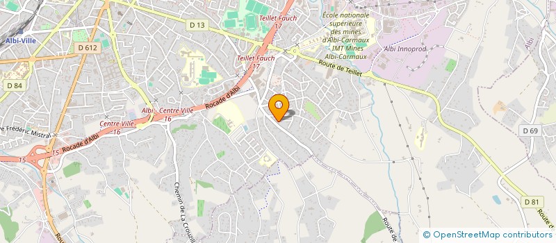 localisation de l'entreprise MADAME MARTINE NICOLAS à ALBI
