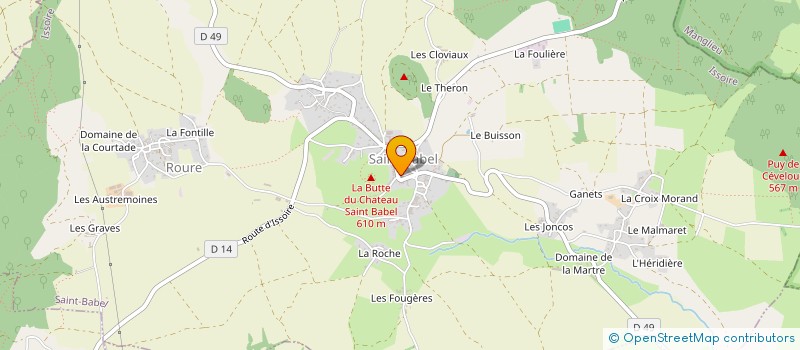 localisation de l'entreprise MADAME MARTINE NIVAT à SAINT-BABEL