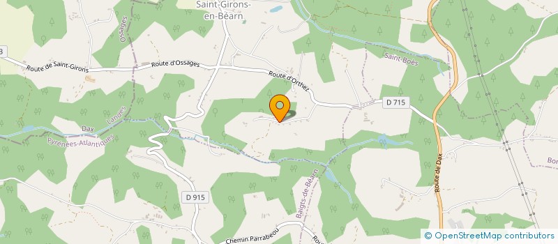 localisation de l'entreprise MADAME MARTINE NOIREAU  SAINT-GIRONS-EN-BEARN
