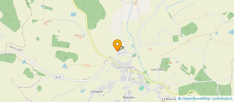 localisation de l'entreprise MADAME MARTINE NOIRETERRE  SAINT-LEON