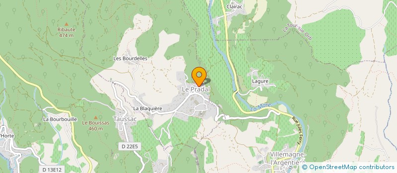 localisation de l'entreprise MADAME MARTINE NOUVELIERE  LE PRADAL