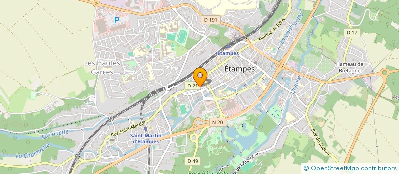 localisation de l'entreprise MADAME MARTINE NOUZAREDE à ETAMPES