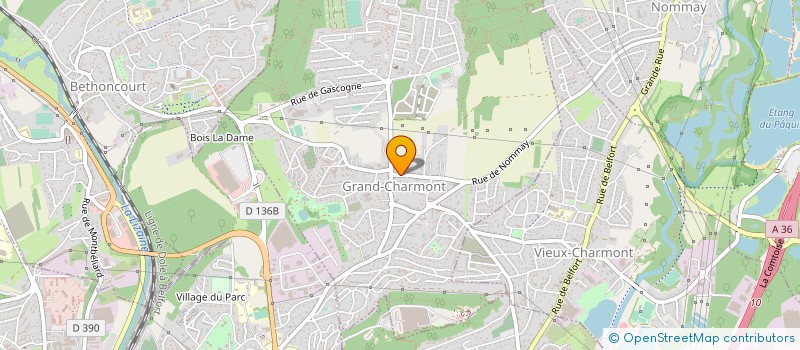 localisation de l'entreprise MADAME MARTINE NUNHOLD  GRAND-CHARMONT