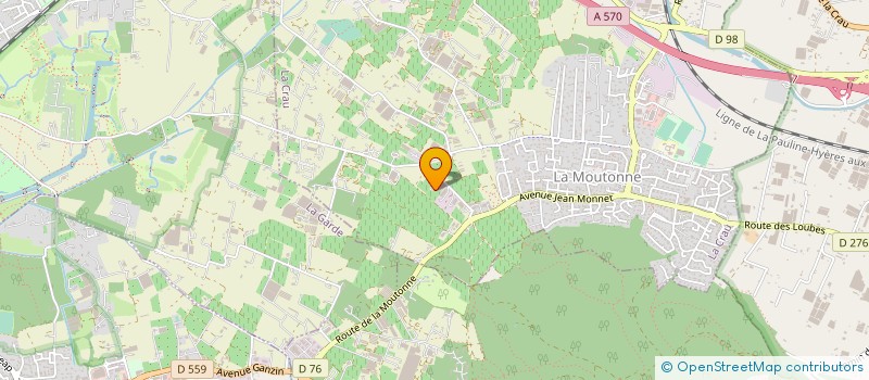 localisation de l'entreprise MADAME MARTINE OCCELLI  LA CRAU