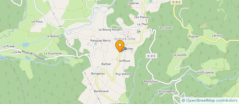 localisation de l'entreprise MADAME MARTINE OMALY  VOLLORE-VILLE