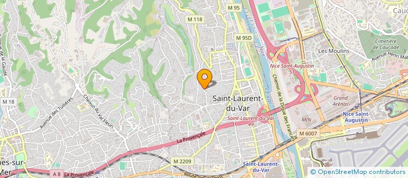 localisation de l'entreprise MADAME MARTINE OTTA à SAINT-LAURENT-DU-VAR