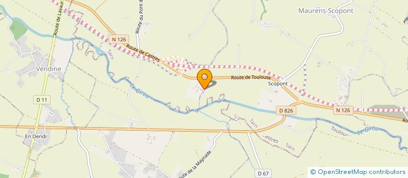 localisation de l'entreprise MADAME MARTINE OUCHETATI  VILLENEUVE-LES-LAVAUR