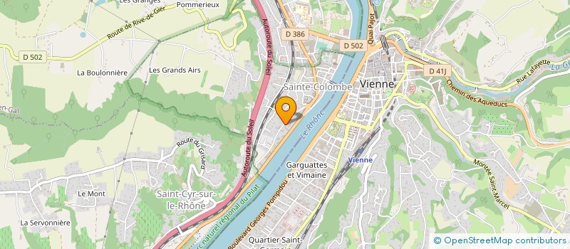 localisation de l'entreprise MADAME MARTINE PACAILLER  SAINTE-COLOMBE