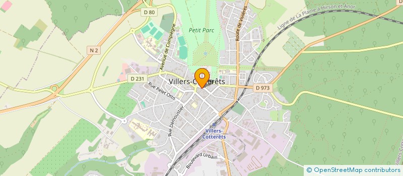 localisation de l'entreprise MADAME MARTINE PAGNIER à VILLERS-COTTERETS
