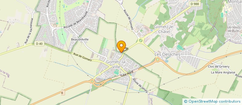 localisation de l'entreprise MADAME MARTINE PAILLIOT  GOMETZ-LA-VILLE