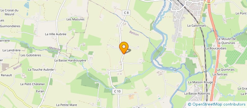 localisation de l'entreprise MADAME MARTINE PALLOT  BETTON