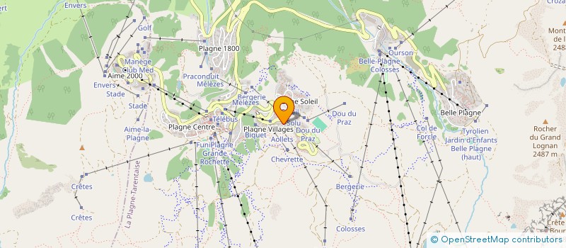 localisation de l'entreprise MADAME MARTINE PAMART  LA PLAGNE TARENTAISE