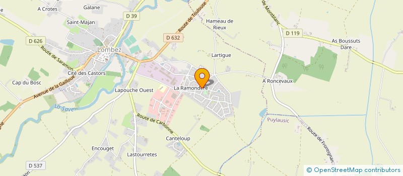 localisation de l'entreprise MADAME MARTINE PARATGE  LOMBEZ