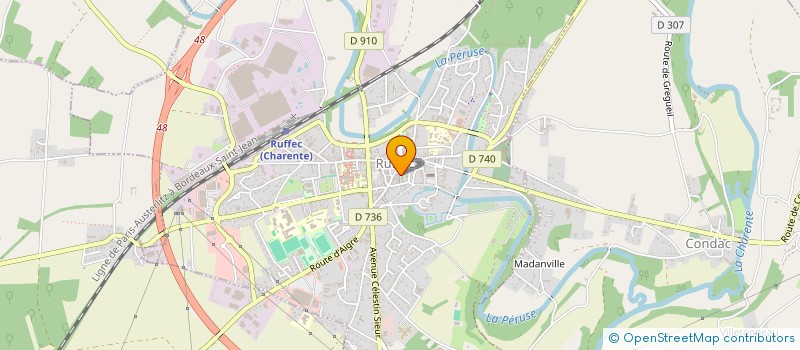 localisation de l'entreprise MADAME MARTINE PASQUET  RUFFEC