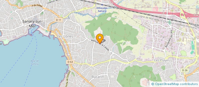 localisation de l'entreprise MADAME MARTINE PASQUIER ALEONARD à SIX-FOURS-LES-PLAGES