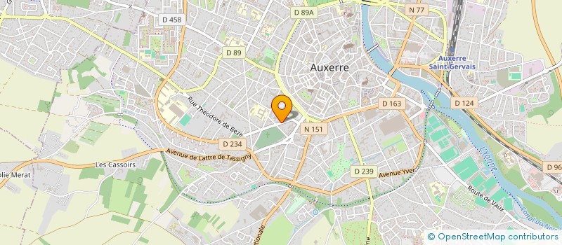 localisation de l'entreprise MADAME MARTINE PATHOUOT à AUXERRE