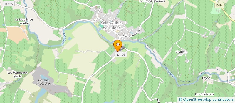 localisation de l'entreprise MADAME MARTINE PAULEAU à BELLEVIGNE-EN-LAYON