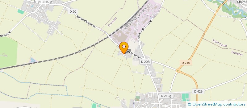 localisation de l'entreprise MADAME MARTINE PAULETTE MARCHADIER  ENNEZAT