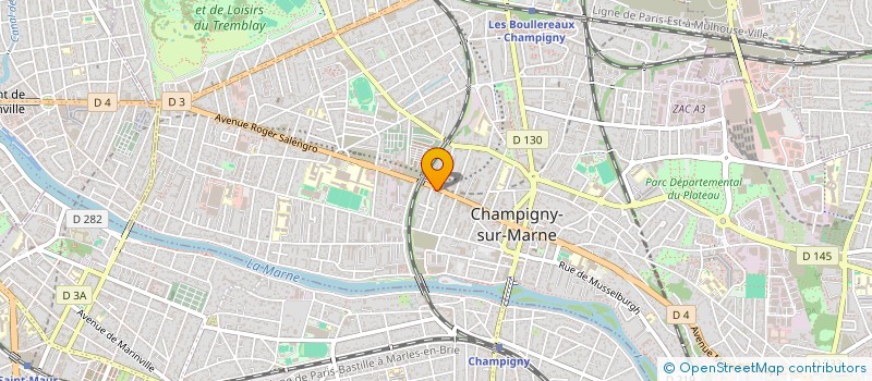 localisation de l'entreprise MADAME MARTINE PAYSAN à CHAMPIGNY-SUR-MARNE