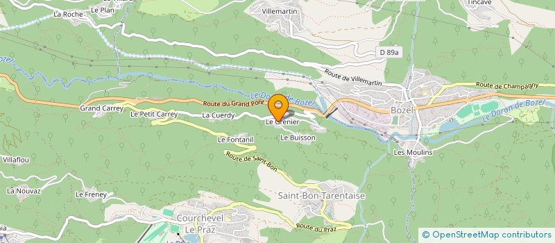 localisation de l'entreprise MADAME MARTINE PEGULU à COURCHEVEL