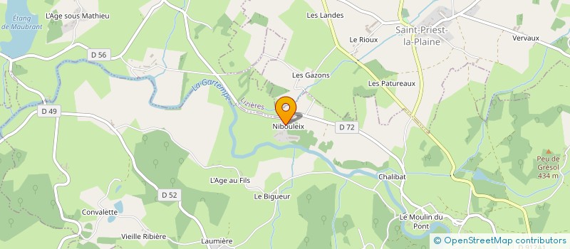 localisation de l'entreprise MADAME MARTINE PEIGNIN  LE GRAND-BOURG