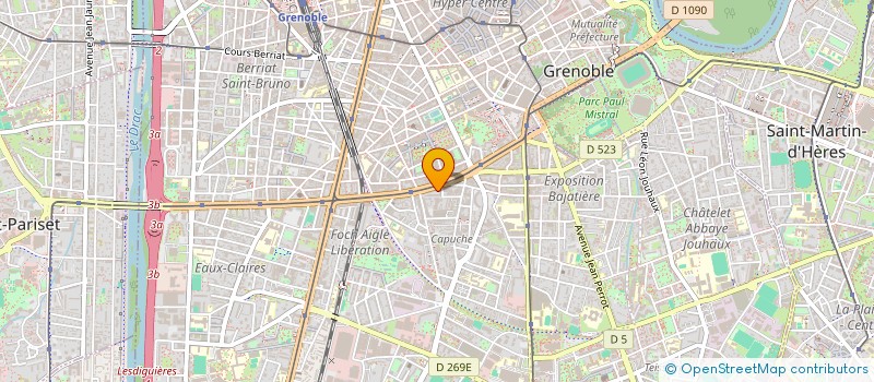 localisation de l'entreprise MADAME MARTINE PELAPRAT  GRENOBLE