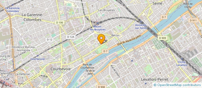 localisation de l'entreprise MADAME MARTINE PELLE à COURBEVOIE