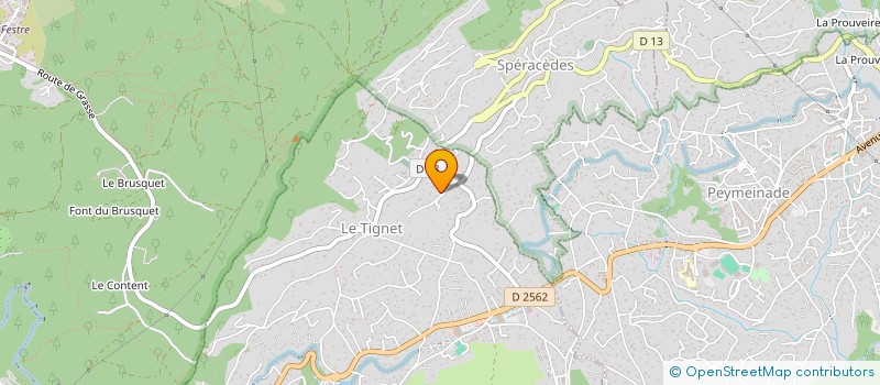localisation de l'entreprise MADAME MARTINE PELLEGRIN à LE TIGNET